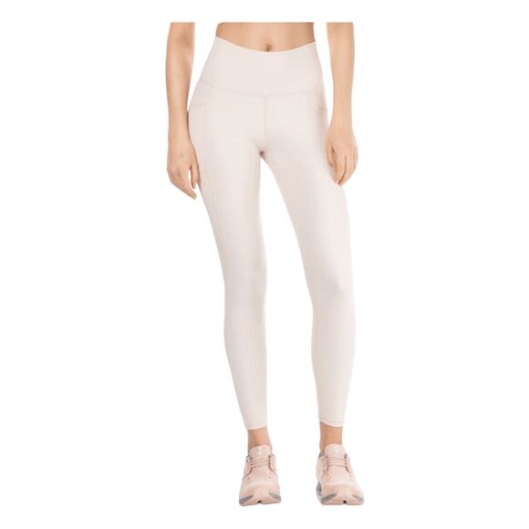 Kyodan Solstice Leggings Pink Mauve Ribbed Running High Waisted P/S - Picture 1 of 8